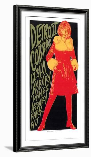 Detroit Cobras Spy-Print Mafia-Framed Serigraph