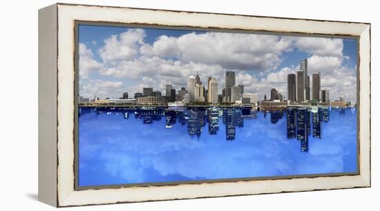 Detroit Day And Night, Detroit, Michigan 07-Monte Nagler-Framed Stretched Canvas