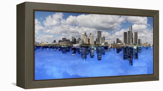 Detroit Day And Night, Detroit, Michigan 07-Monte Nagler-Framed Stretched Canvas