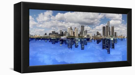 Detroit Day And Night, Detroit, Michigan 07-Monte Nagler-Framed Stretched Canvas