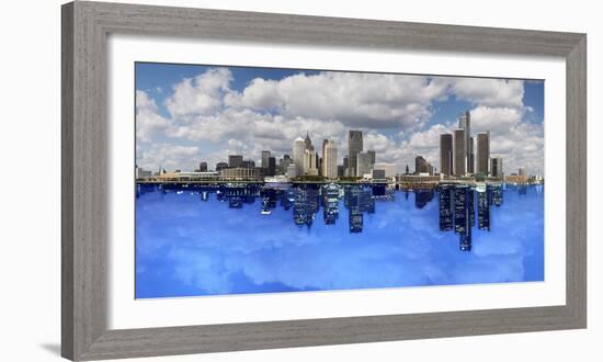 Detroit Day And Night, Detroit, Michigan 07-Monte Nagler-Framed Photographic Print