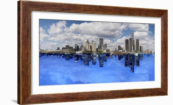 Detroit Day And Night, Detroit, Michigan 07-Monte Nagler-Framed Photographic Print