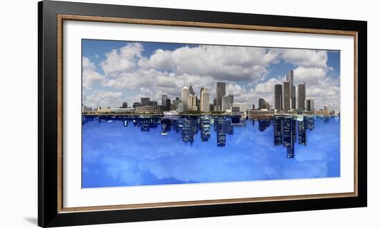 Detroit Day And Night, Detroit, Michigan 07-Monte Nagler-Framed Photographic Print