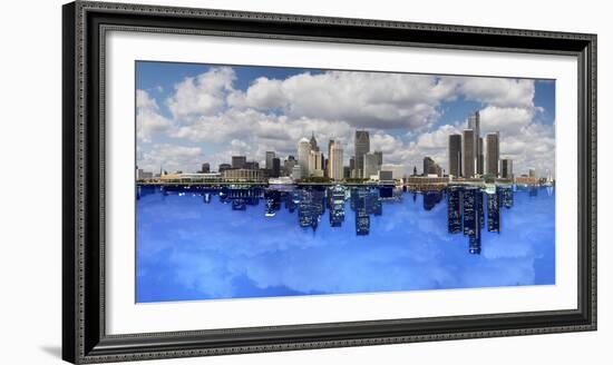 Detroit Day And Night, Detroit, Michigan 07-Monte Nagler-Framed Photographic Print