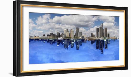 Detroit Day And Night, Detroit, Michigan 07-Monte Nagler-Framed Photographic Print