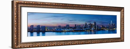 Detroit, MI #5 (Night)-James Blakeway-Framed Art Print