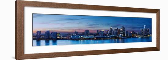 Detroit, MI #5 (Night)-James Blakeway-Framed Art Print