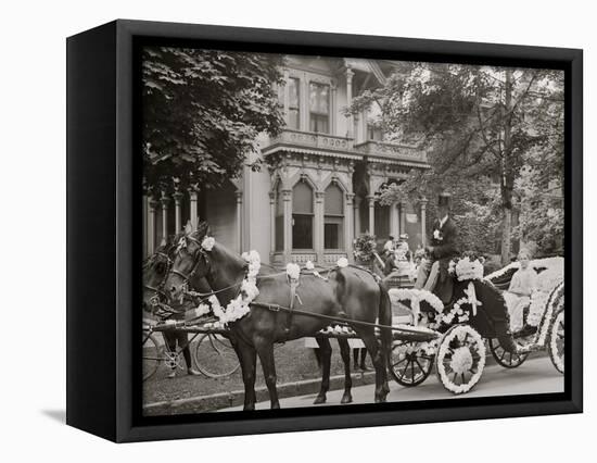 Detroit, Mich., Bi-Centenary Celebration, Floral Parade, Carriage of E. Bonner-null-Framed Stretched Canvas