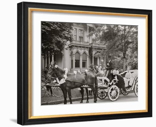 Detroit, Mich., Bi-Centenary Celebration, Floral Parade, Carriage of E. Bonner-null-Framed Photo