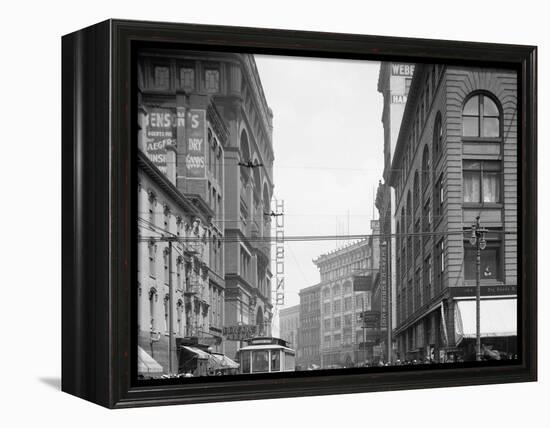 Detroit, Mich., Gratiot Avenue from Woodward-null-Framed Stretched Canvas