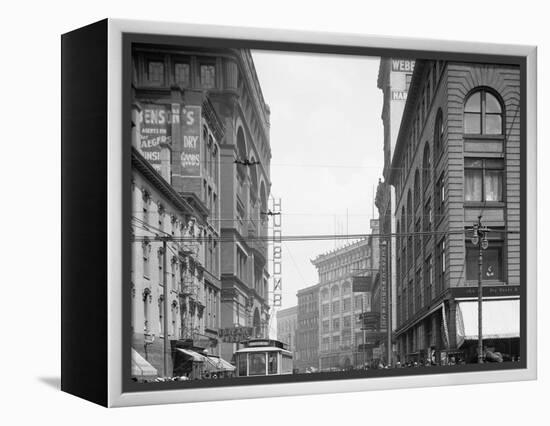 Detroit, Mich., Gratiot Avenue from Woodward-null-Framed Stretched Canvas