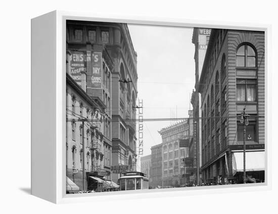 Detroit, Mich., Gratiot Avenue from Woodward-null-Framed Stretched Canvas