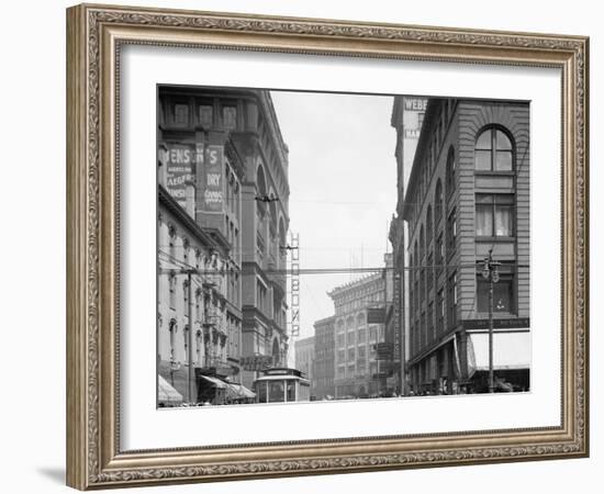 Detroit, Mich., Gratiot Avenue from Woodward-null-Framed Photo