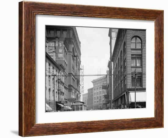 Detroit, Mich., Gratiot Avenue from Woodward-null-Framed Photo