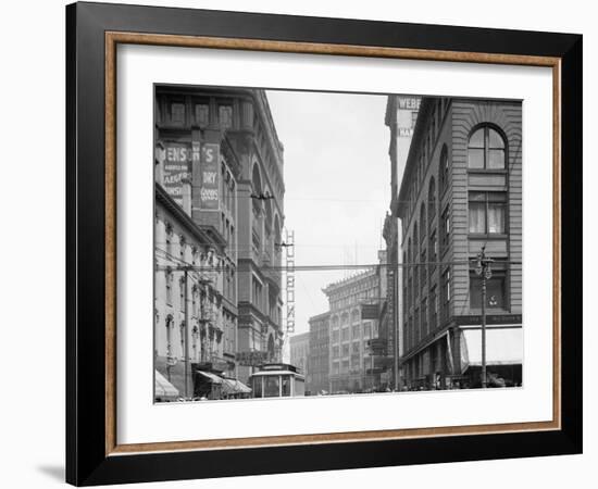 Detroit, Mich., Gratiot Avenue from Woodward-null-Framed Photo