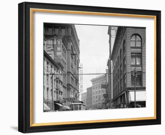 Detroit, Mich., Gratiot Avenue from Woodward-null-Framed Photo