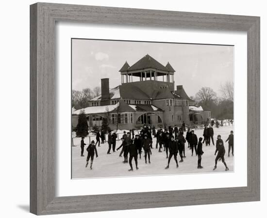 Detroit, Mich., Skating at Belle Isle-null-Framed Photo