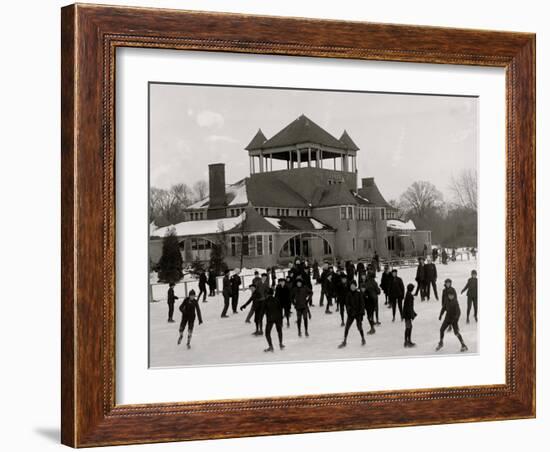 Detroit, Mich., Skating at Belle Isle-null-Framed Photo