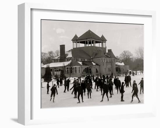 Detroit, Mich., Skating at Belle Isle-null-Framed Photo