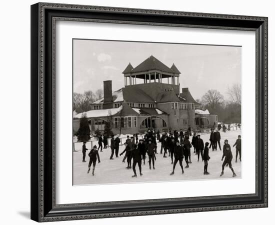 Detroit, Mich., Skating at Belle Isle-null-Framed Photo