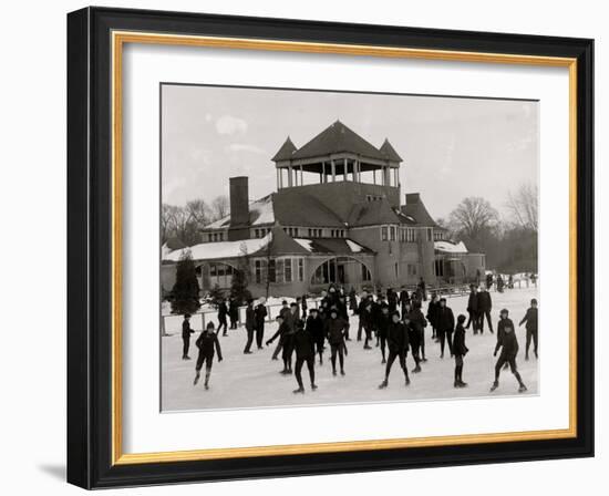 Detroit, Mich., Skating at Belle Isle-null-Framed Photo