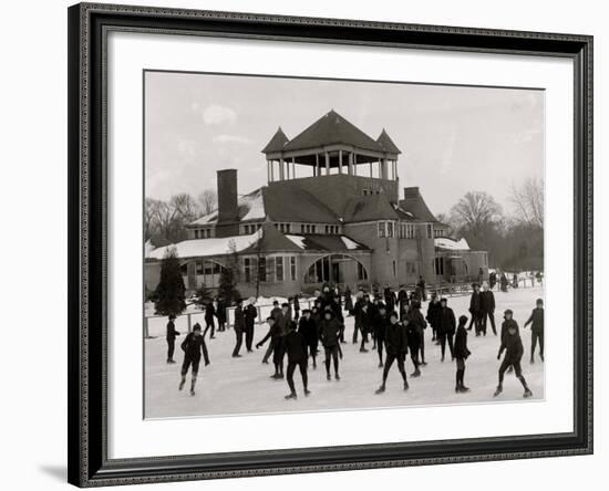 Detroit, Mich., Skating at Belle Isle-null-Framed Photo