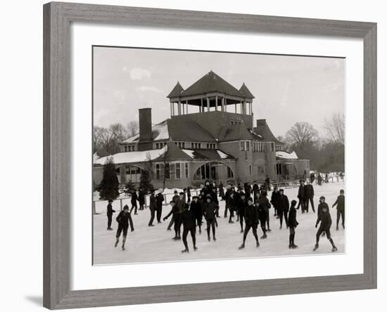 Detroit, Mich., Skating at Belle Isle-null-Framed Photo