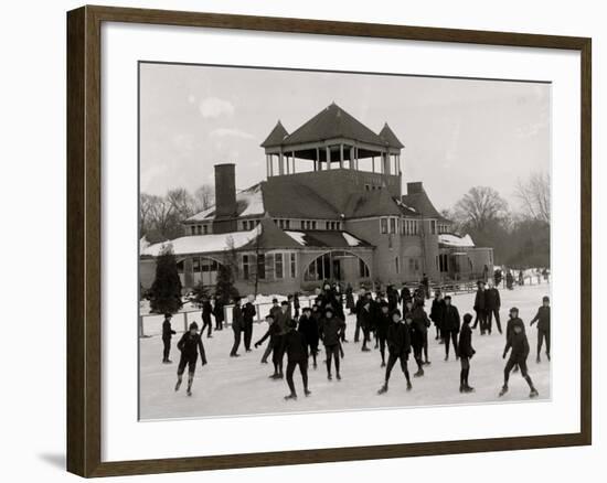 Detroit, Mich., Skating at Belle Isle-null-Framed Photo