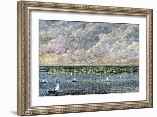 Detroit, Michigan, in 1815-null-Framed Giclee Print