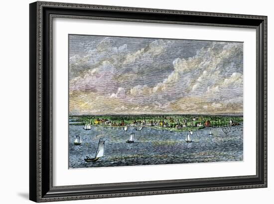 Detroit, Michigan, in 1815-null-Framed Giclee Print