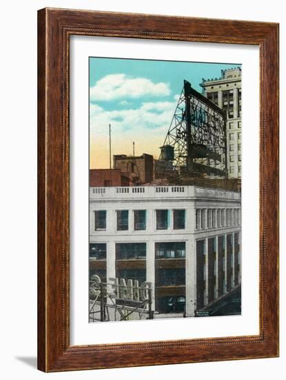 Detroit, Michigan - Madison Theatre Exterior-Lantern Press-Framed Art Print