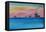 Detroit Michigan Skyline At Lake Erie-Markus Bleichner-Framed Stretched Canvas