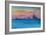 Detroit Michigan Skyline At Lake Erie-Markus Bleichner-Framed Art Print