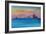 Detroit Michigan Skyline At Lake Erie-Markus Bleichner-Framed Art Print