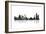 Detroit Michigan Skyline BG 1-Marlene Watson-Framed Giclee Print