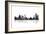 Detroit Michigan Skyline BG 1-Marlene Watson-Framed Giclee Print