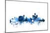 Detroit Michigan Skyline-Michael Tompsett-Mounted Art Print