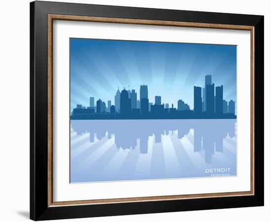 Detroit, Michigan Skyline-Yurkaimmortal-Framed Art Print