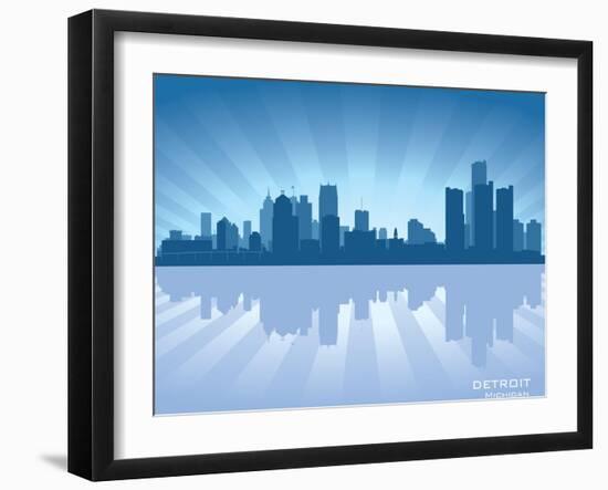 Detroit, Michigan Skyline-Yurkaimmortal-Framed Art Print