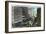 Detroit, Michigan - Woodward Avenue South Scene-Lantern Press-Framed Art Print