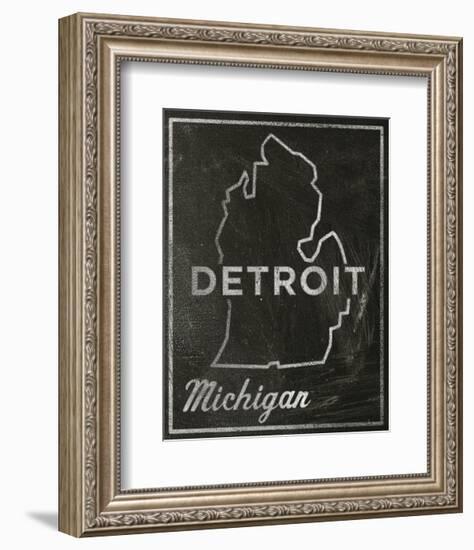 Detroit, Michigan-John Golden-Framed Art Print