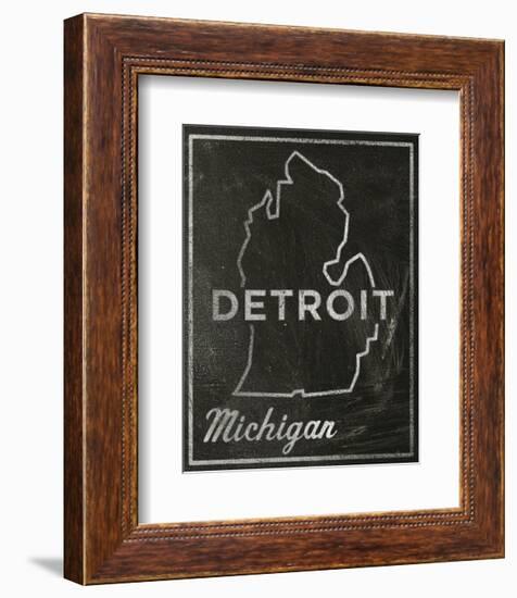 Detroit, Michigan-John Golden-Framed Art Print