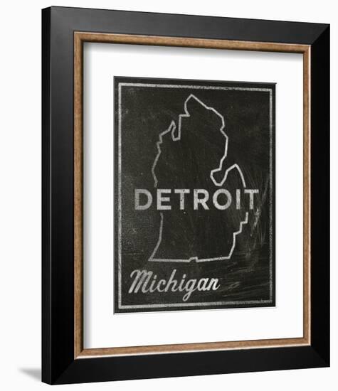 Detroit, Michigan-John Golden-Framed Art Print