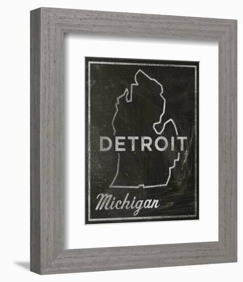 Detroit, Michigan-John Golden-Framed Art Print