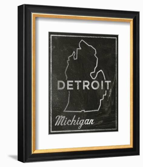 Detroit, Michigan-John Golden-Framed Art Print