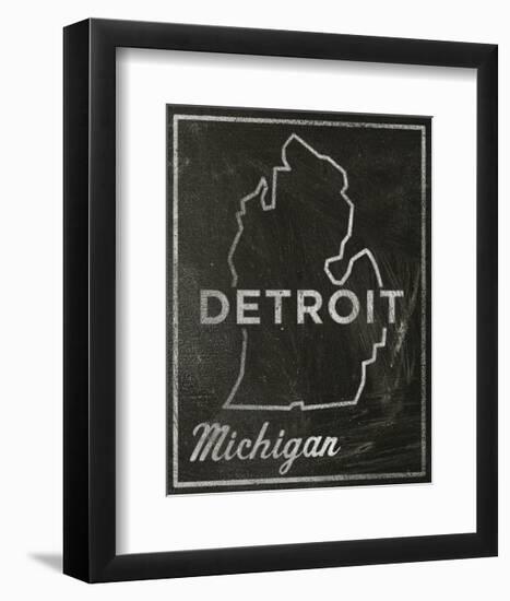 Detroit, Michigan-John Golden-Framed Art Print