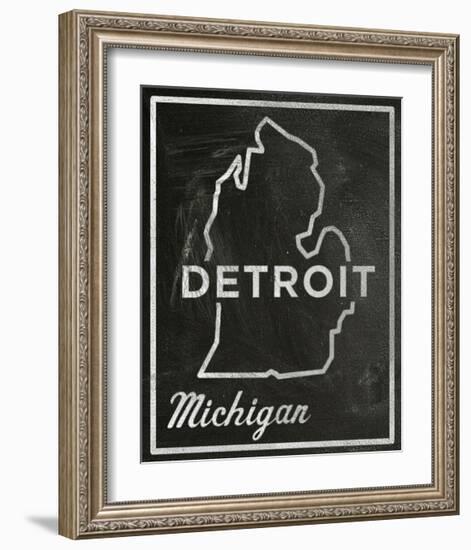 Detroit, Michigan-John Golden-Framed Giclee Print