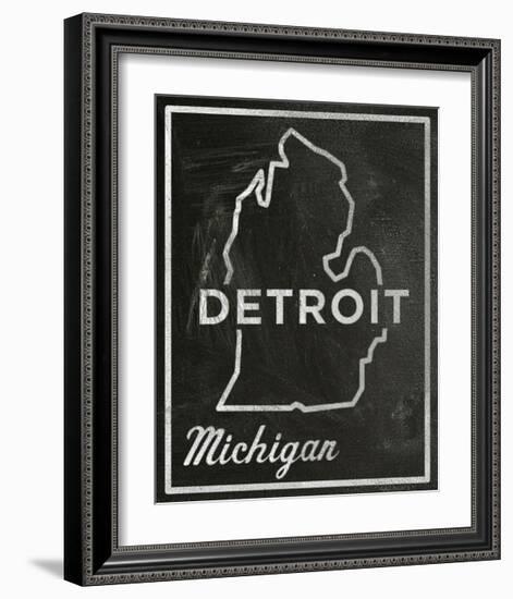 Detroit, Michigan-John Golden-Framed Giclee Print