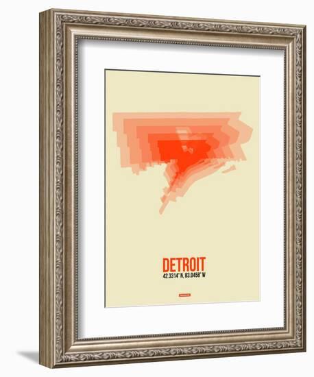 Detroit Radiant Map 2-NaxArt-Framed Art Print