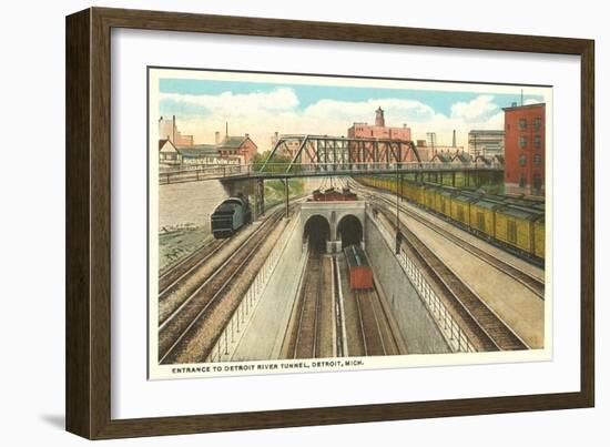 Detroit River Tunnel, Detroit, Michigan-null-Framed Art Print